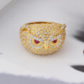 14K Gold Owl Ring Thegoldlinks