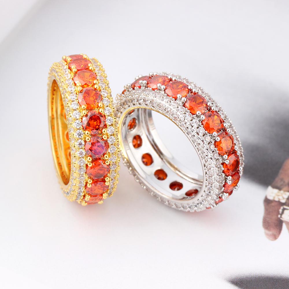 White Gold Iced Out Hip Hop Ring Thegoldlinks