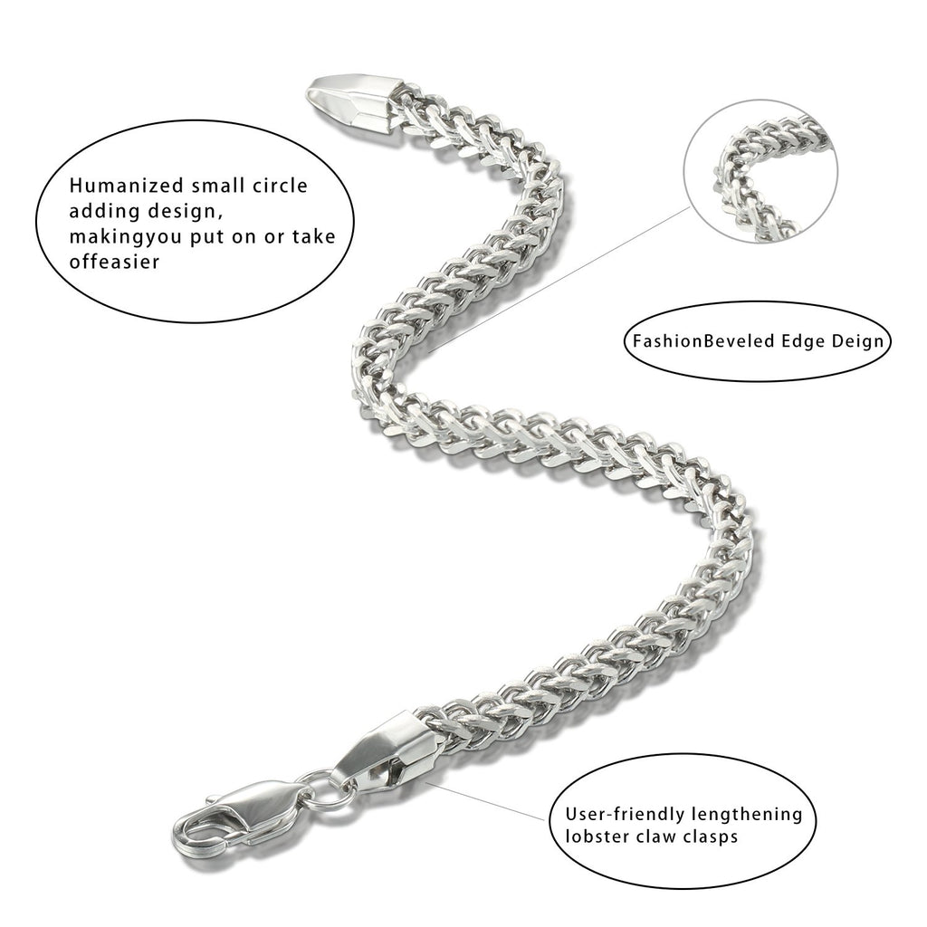 3MM White Gold Franco Chain