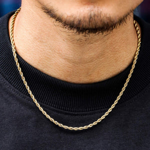 2.5MM 14K Gold Rope Chain