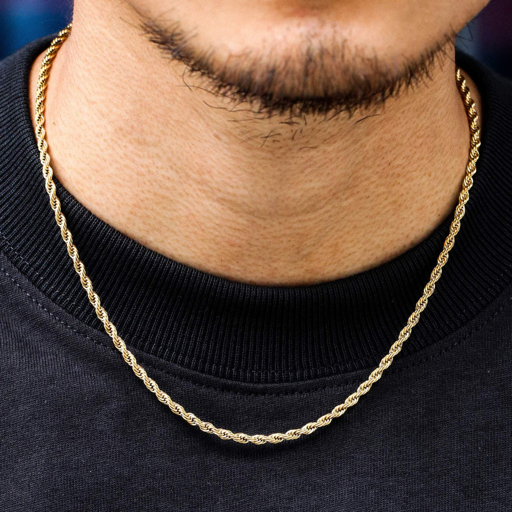 4MM 14K Gold Rope Chain