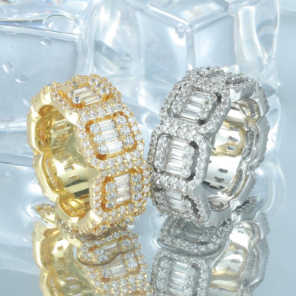 14K/White Gold Hip Hop Ring