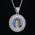 Large 3D Wheat Ear Custom Picture Pendant Thegoldlinks