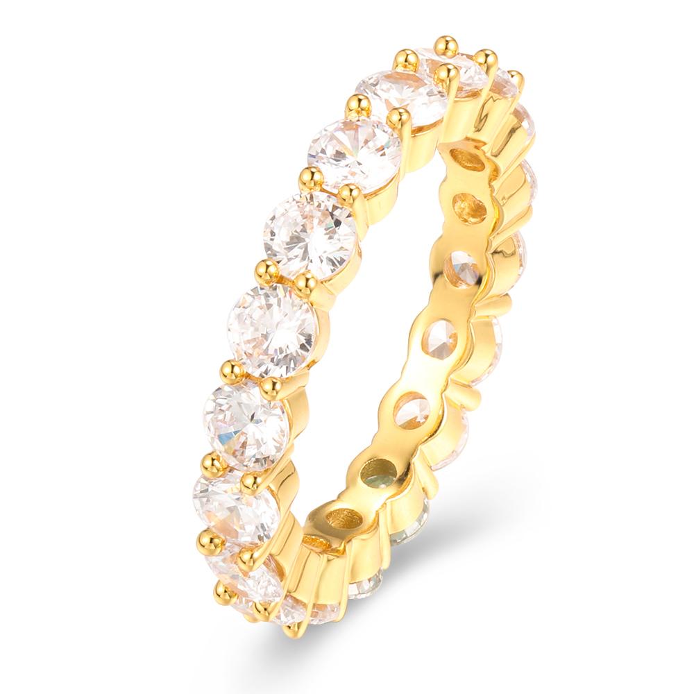 18K/White Gold Single  Eternity Ring Thegoldlinks