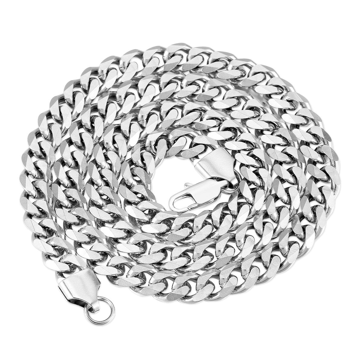 4MM White Gold Miami Micro Cuban Link Chain