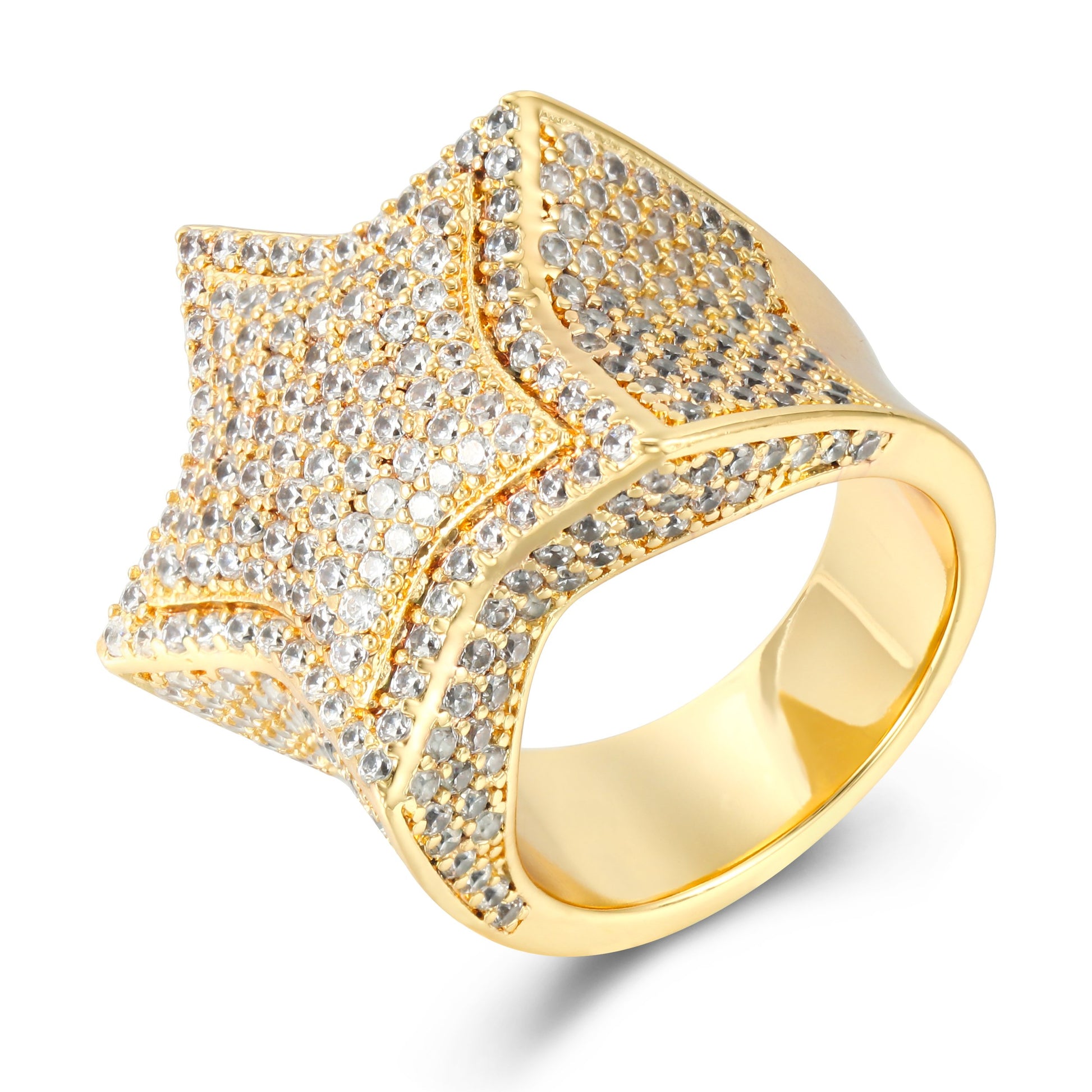 14K Gold Star Ring