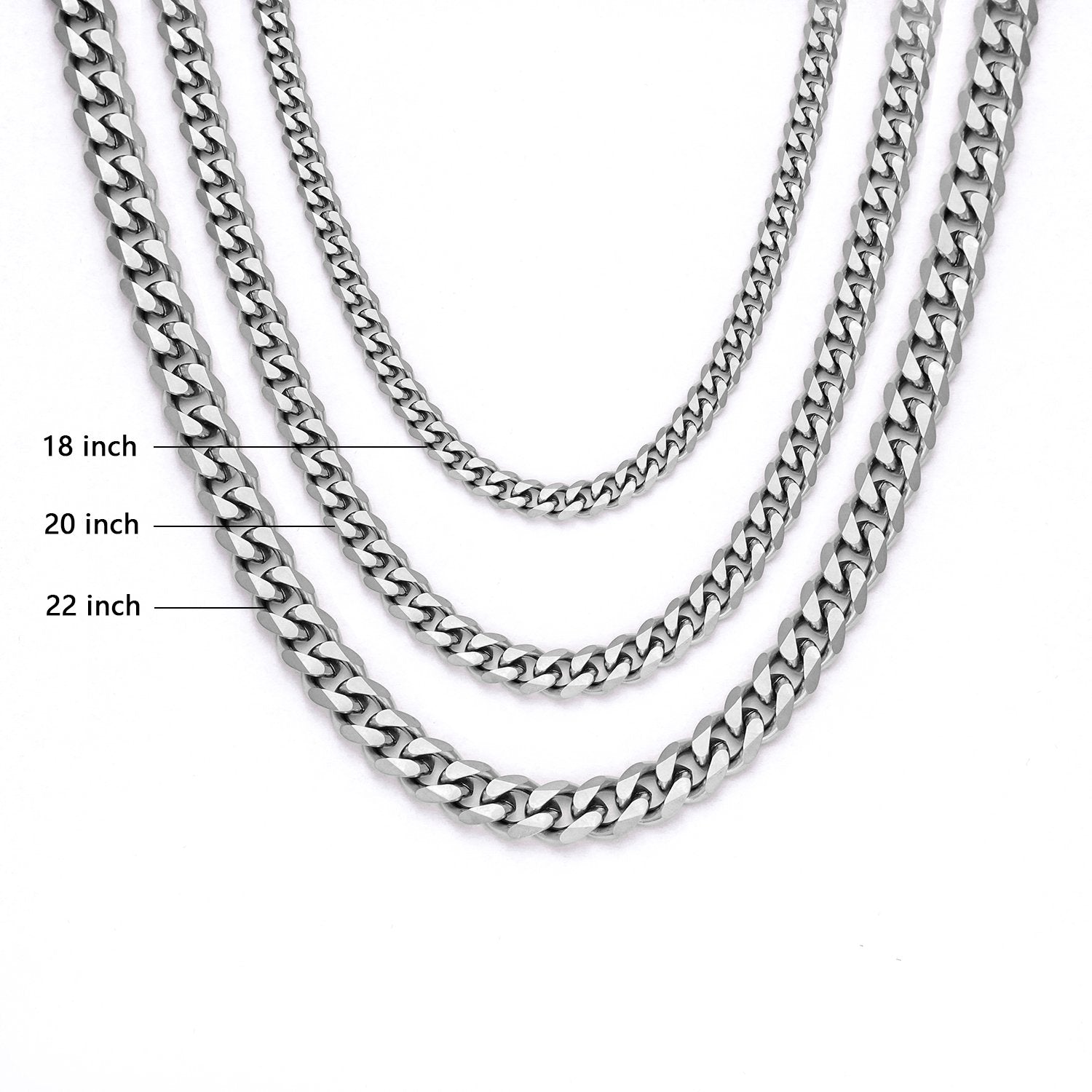 4MM White Gold Miami Micro Cuban Link Chain Thegoldlinks