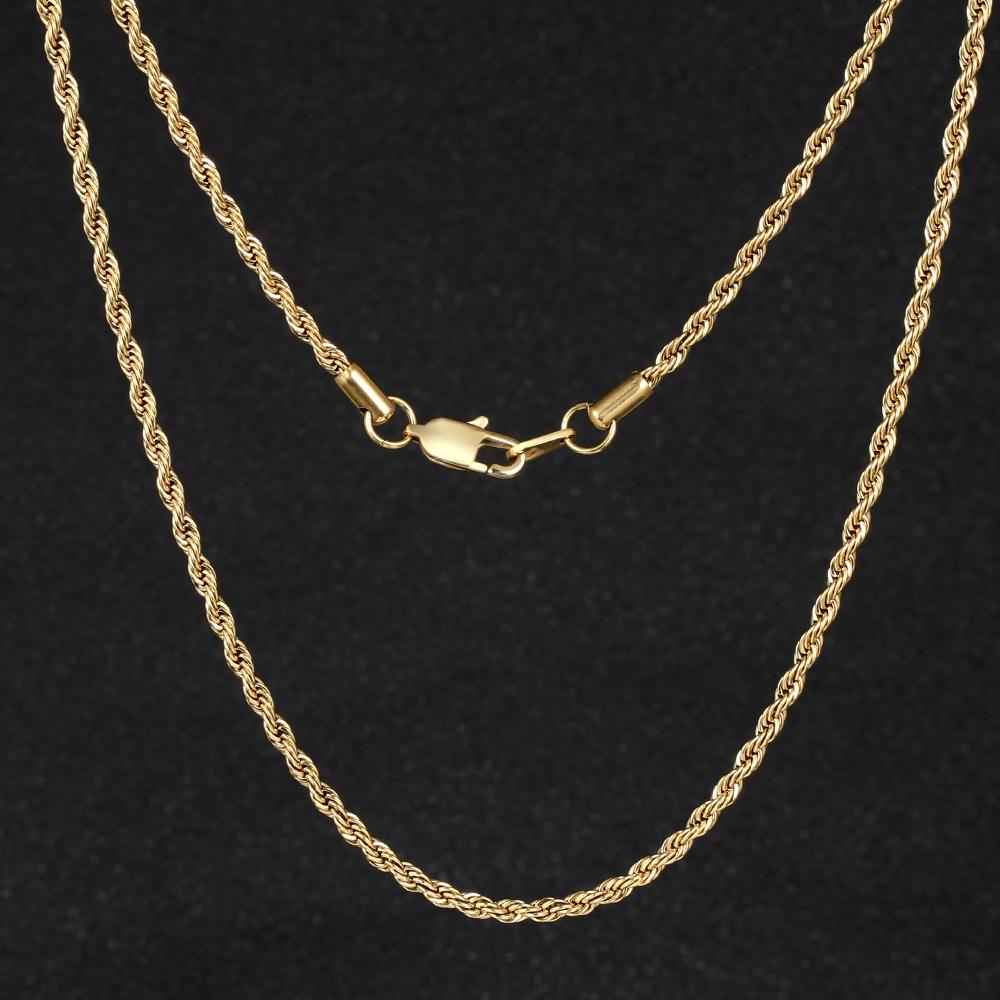 4MM 14K Gold Rope Chain