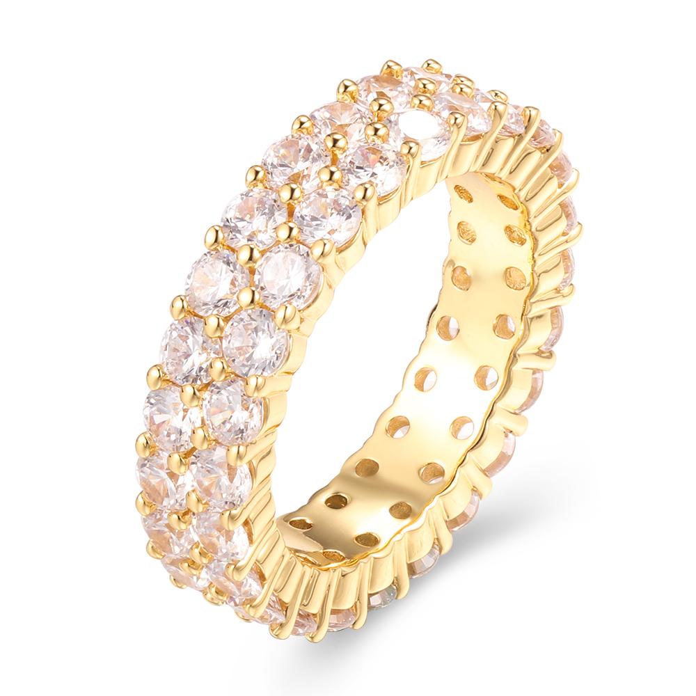 18K/White Gold  Dual Eternity Ring