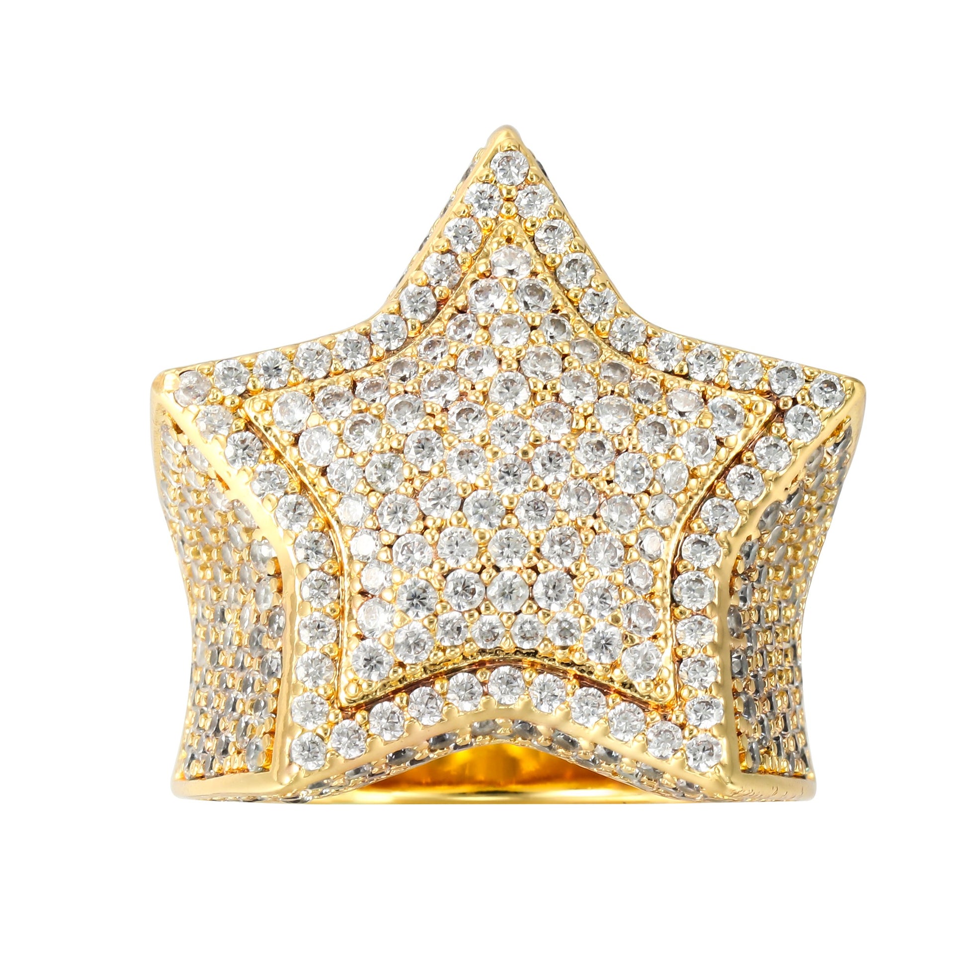 14K Gold Star Ring