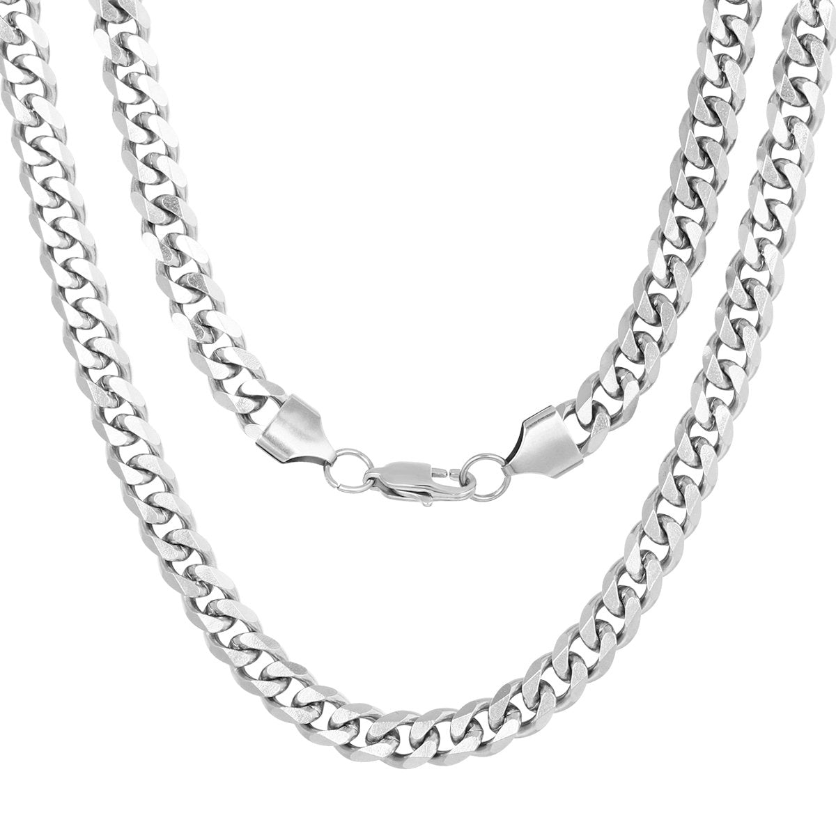 4MM White Gold Miami Micro Cuban Link Chain Thegoldlinks