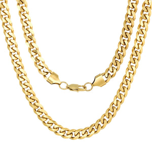 4MM 18K Miami Micro Cuban Link Chain