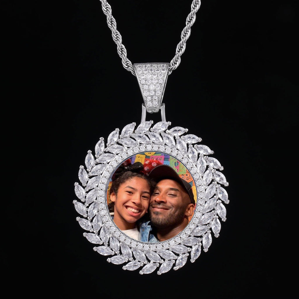 Large 3D Wheat Ear Custom Picture Pendant