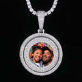 Large 3D Rotating double layer Custom Picture Pendant Thegoldlinks