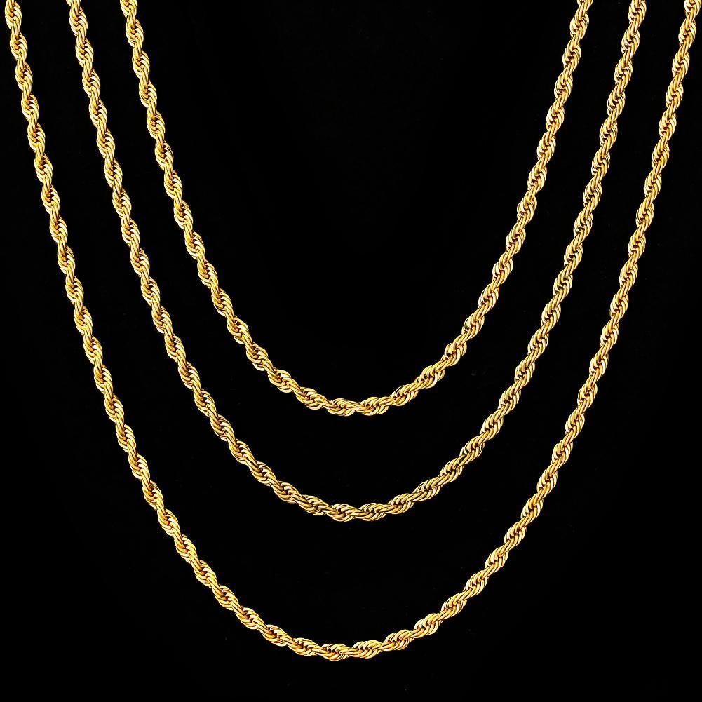 4MM 14K Gold Rope Chain