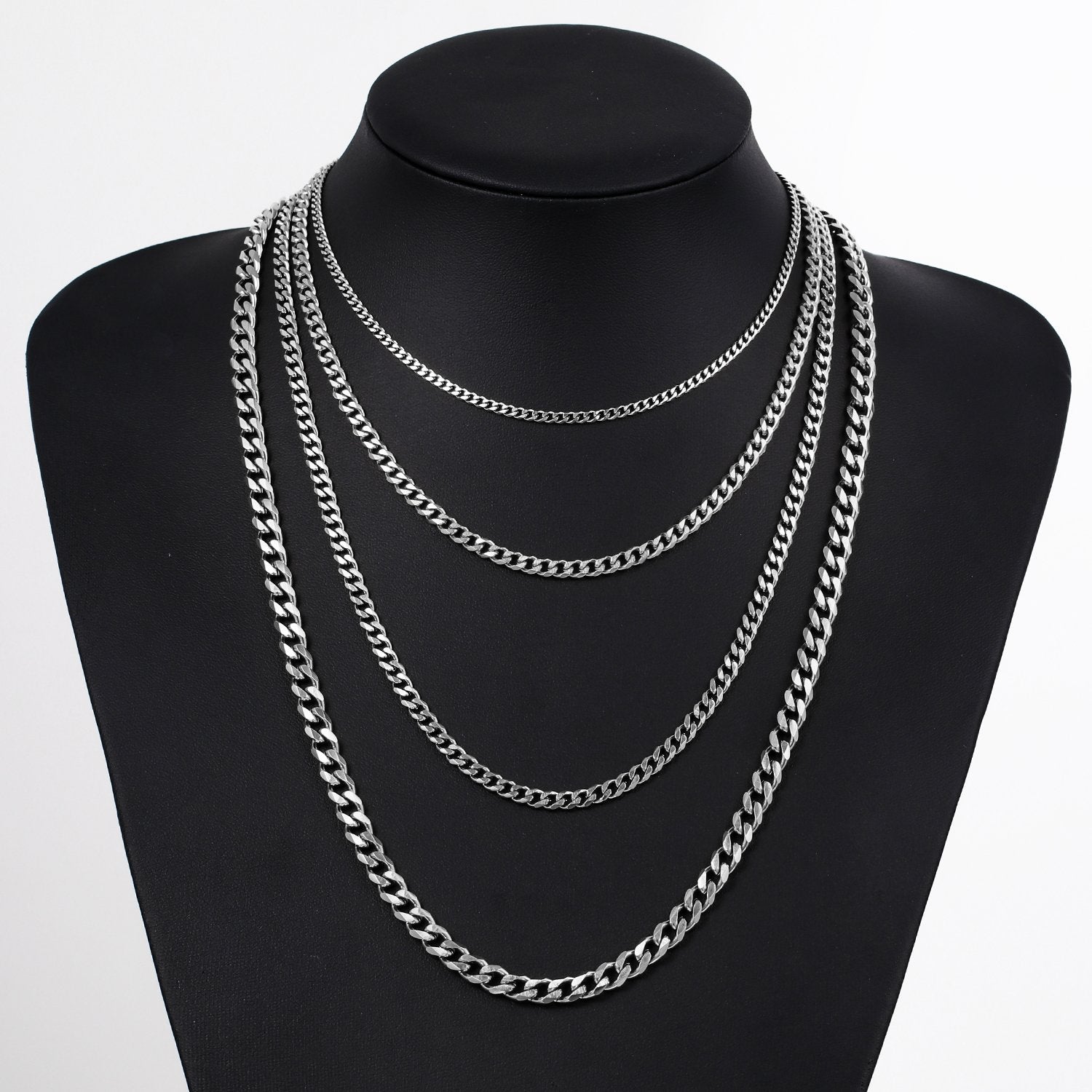 4MM White Gold Miami Micro Cuban Link Chain