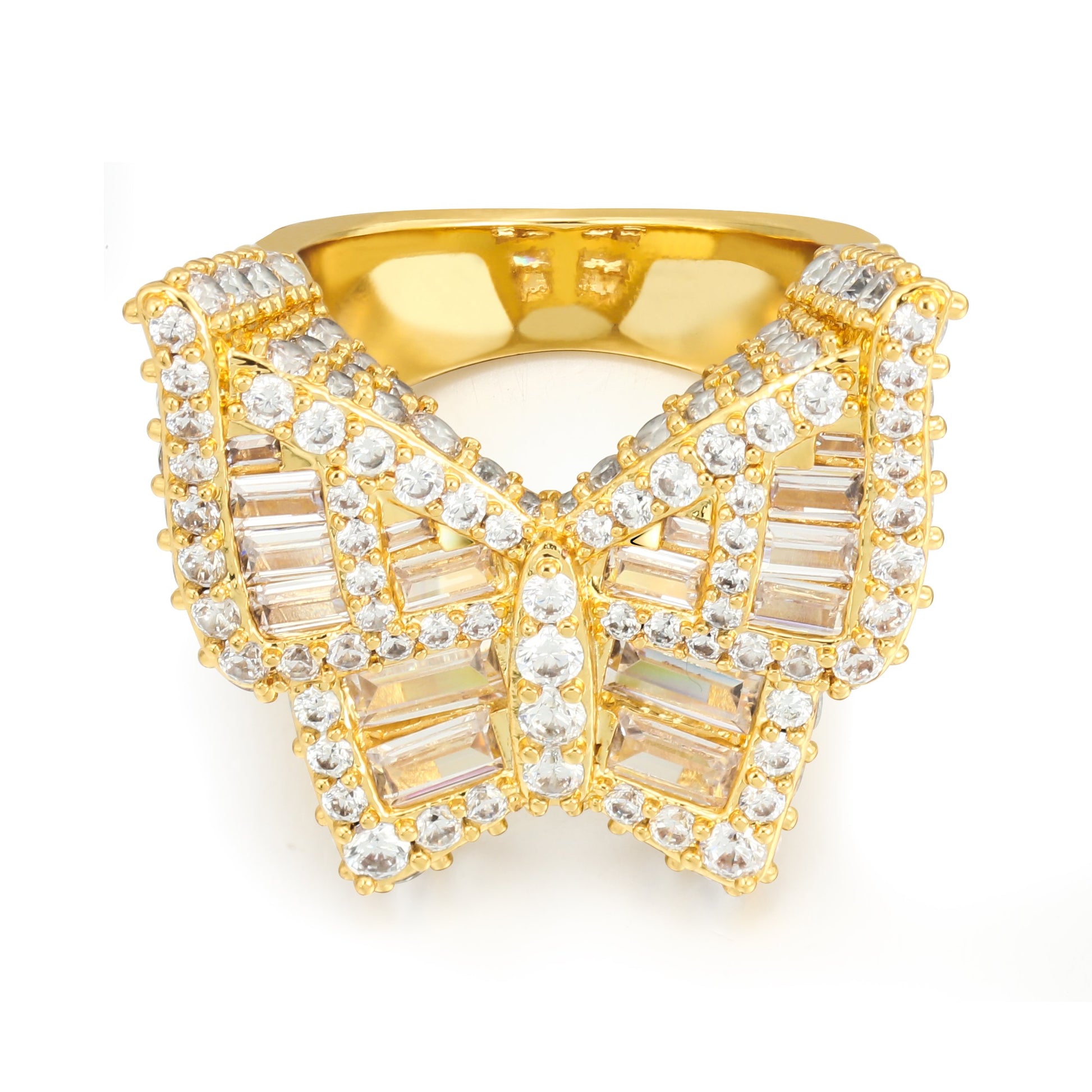 14K Gold Butterfly Ring