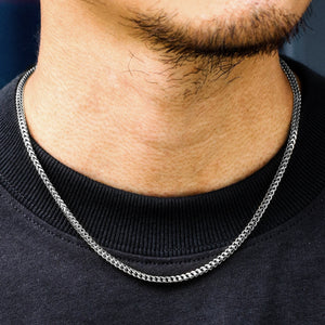 3MM White Gold Franco Chain