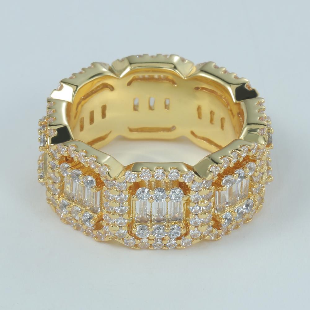 14K/White Gold Hip Hop Ring