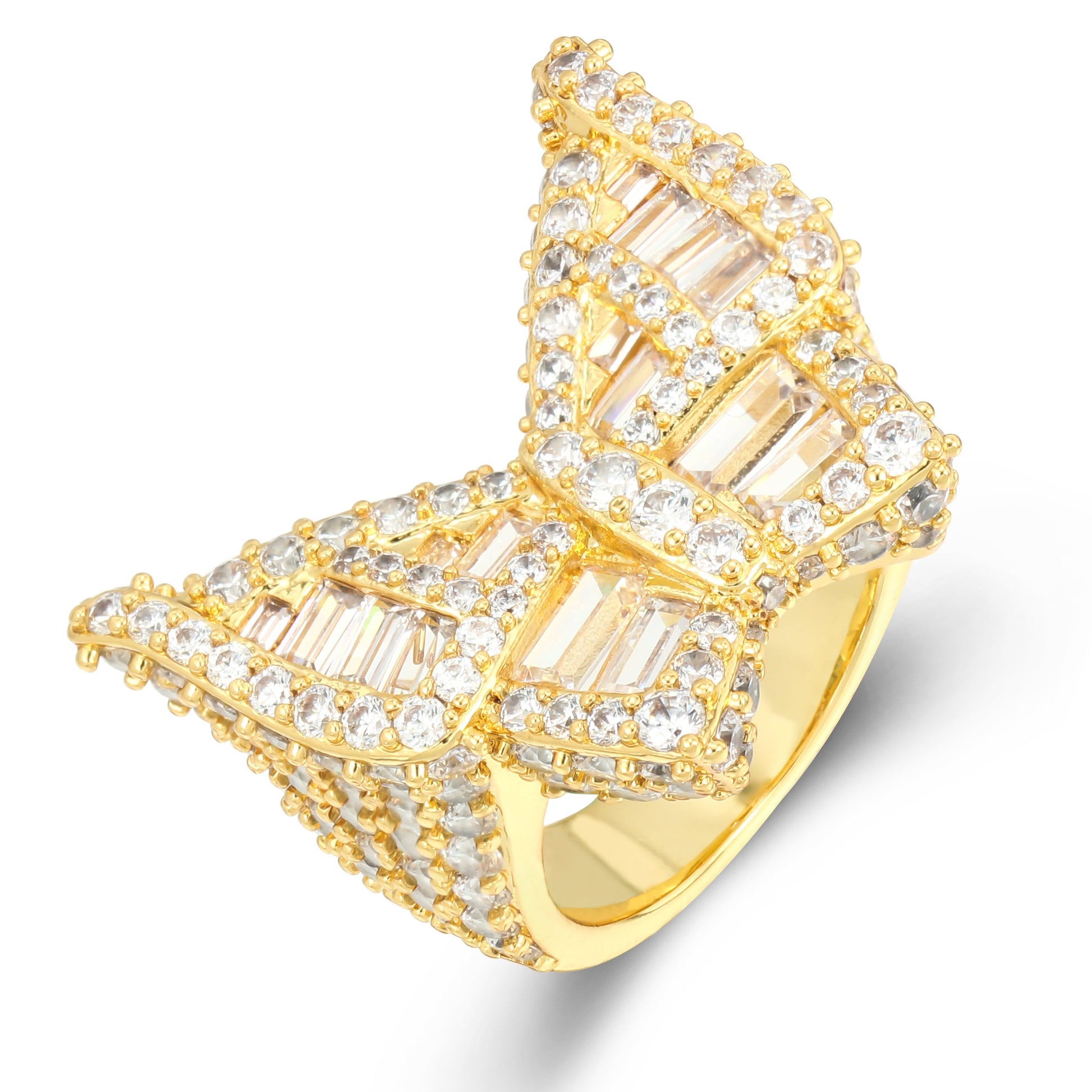 14K Gold Butterfly Ring