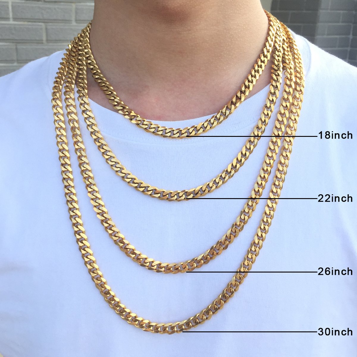4MM 18K Miami Micro Cuban Link Chain