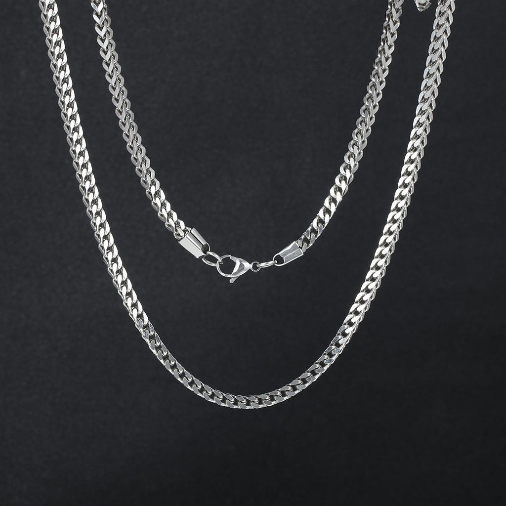 3MM White Gold Franco Chain