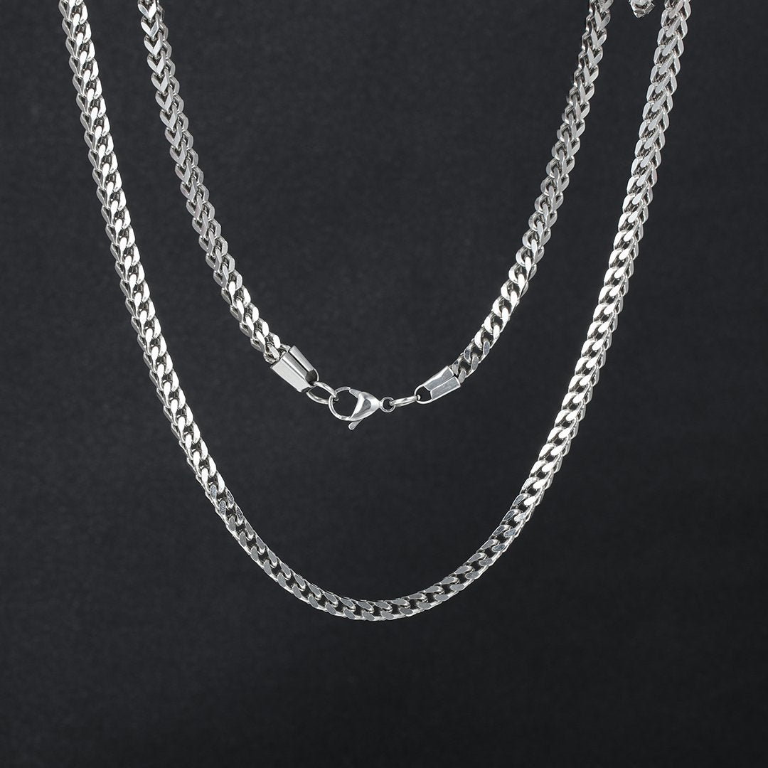 3MM White Gold Franco Chain Thegoldlinks