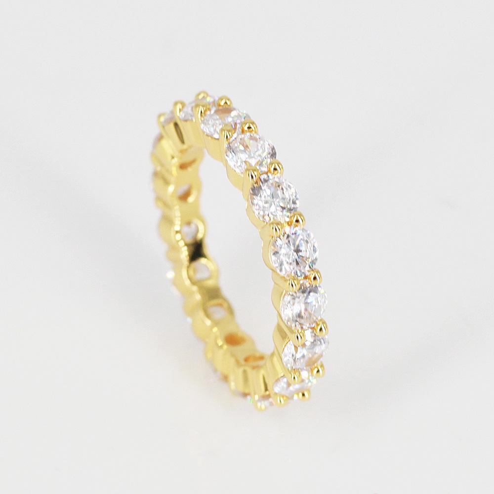 18K/White Gold Single  Eternity Ring Thegoldlinks