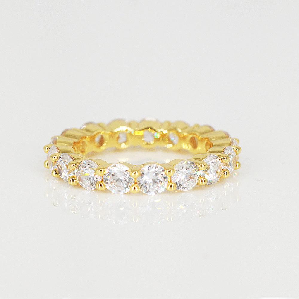 18K/White Gold Single  Eternity Ring Thegoldlinks