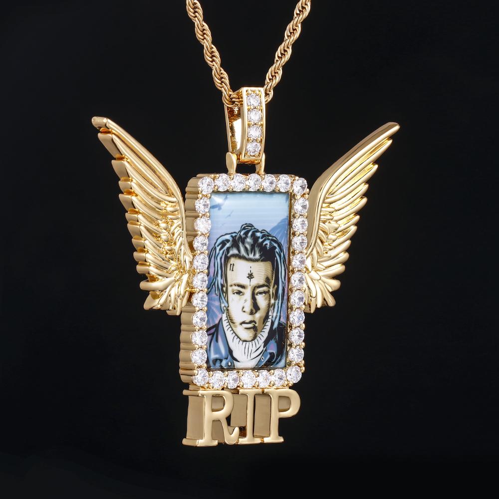 Rip Wing 3D Custom Picture Pendants Thegoldlinks