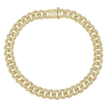 15 MM 14K/White Gold  Miami Cuban Link Chain Iced Out Clasp Thegoldlinks
