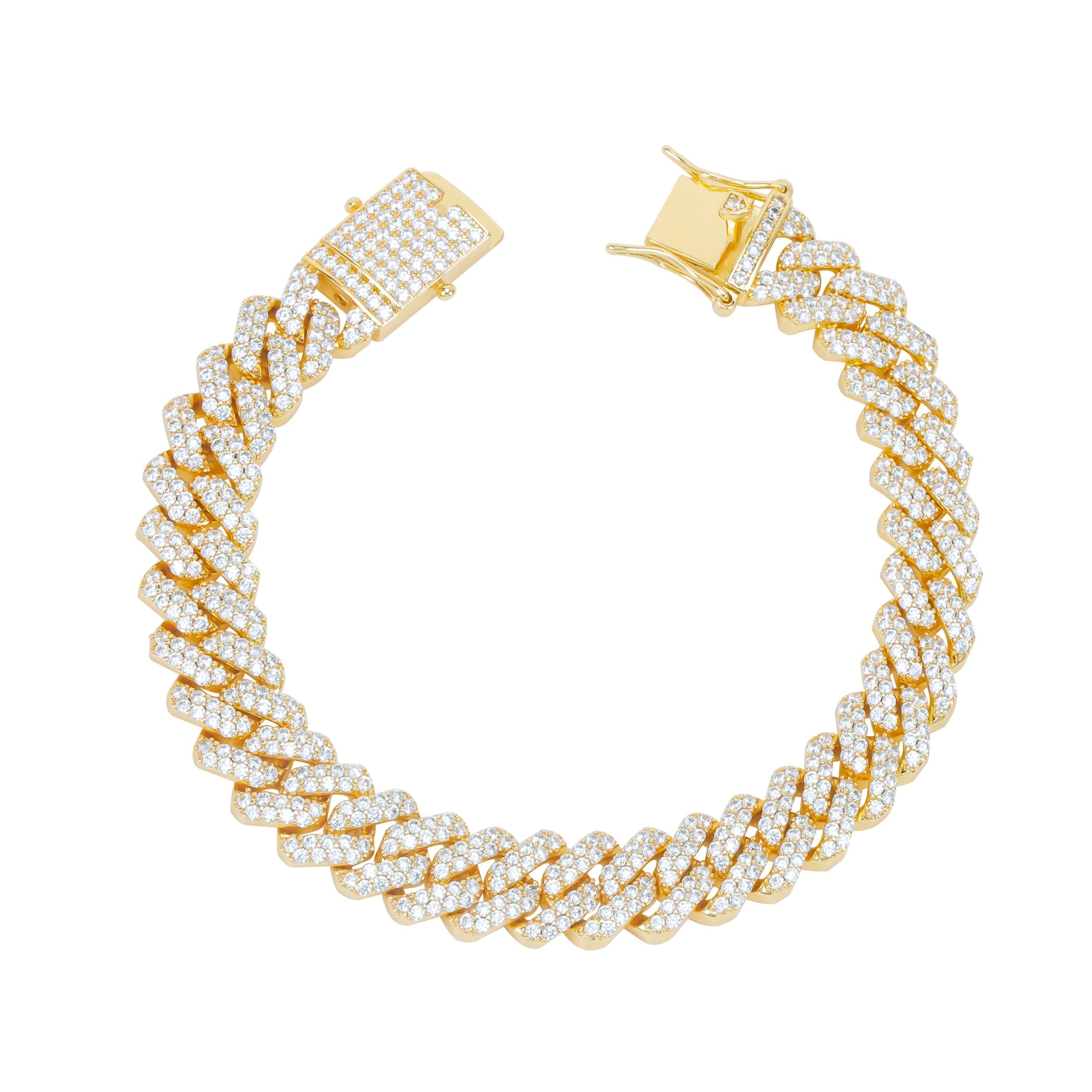 12MM 18K Gold Cuban Link Bracelet Thegoldlinks