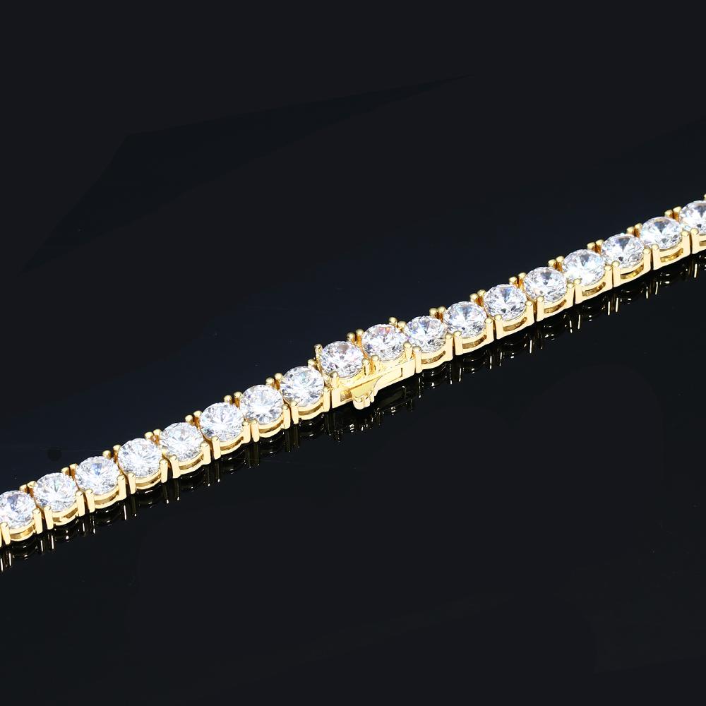 5MM Gold  Plated Tennis Bracelet