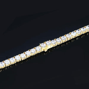 5MM Gold  Plated Tennis Bracelet