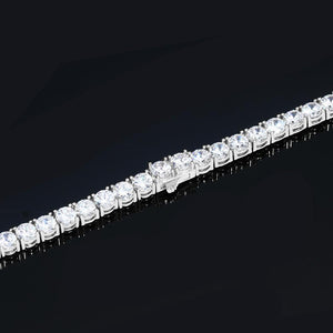 5MM White Gold  Tennis Bracelet