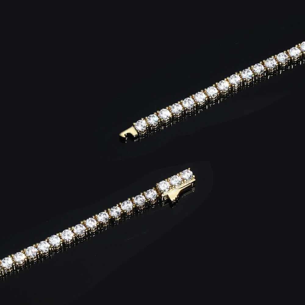 3MM Gold Plated Tennis Bracelet Thegoldlinks