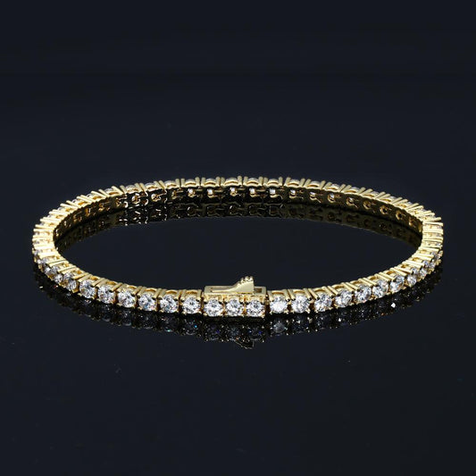 3MM Gold Plated Tennis Bracelet