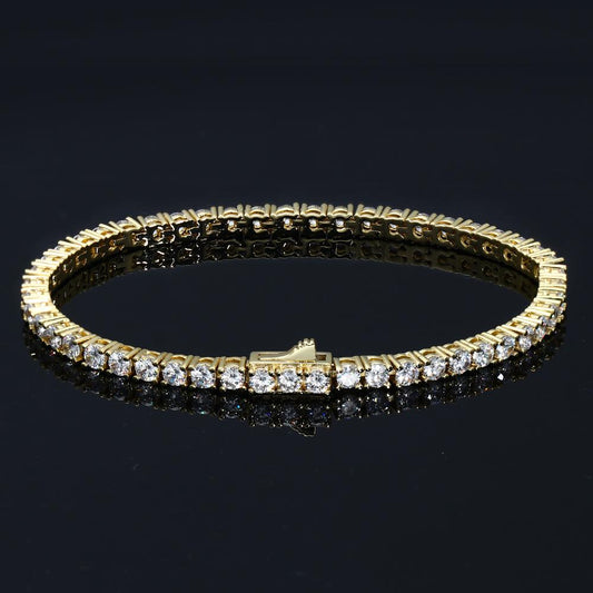 4MM  Gold Plated Tennis Bracelet