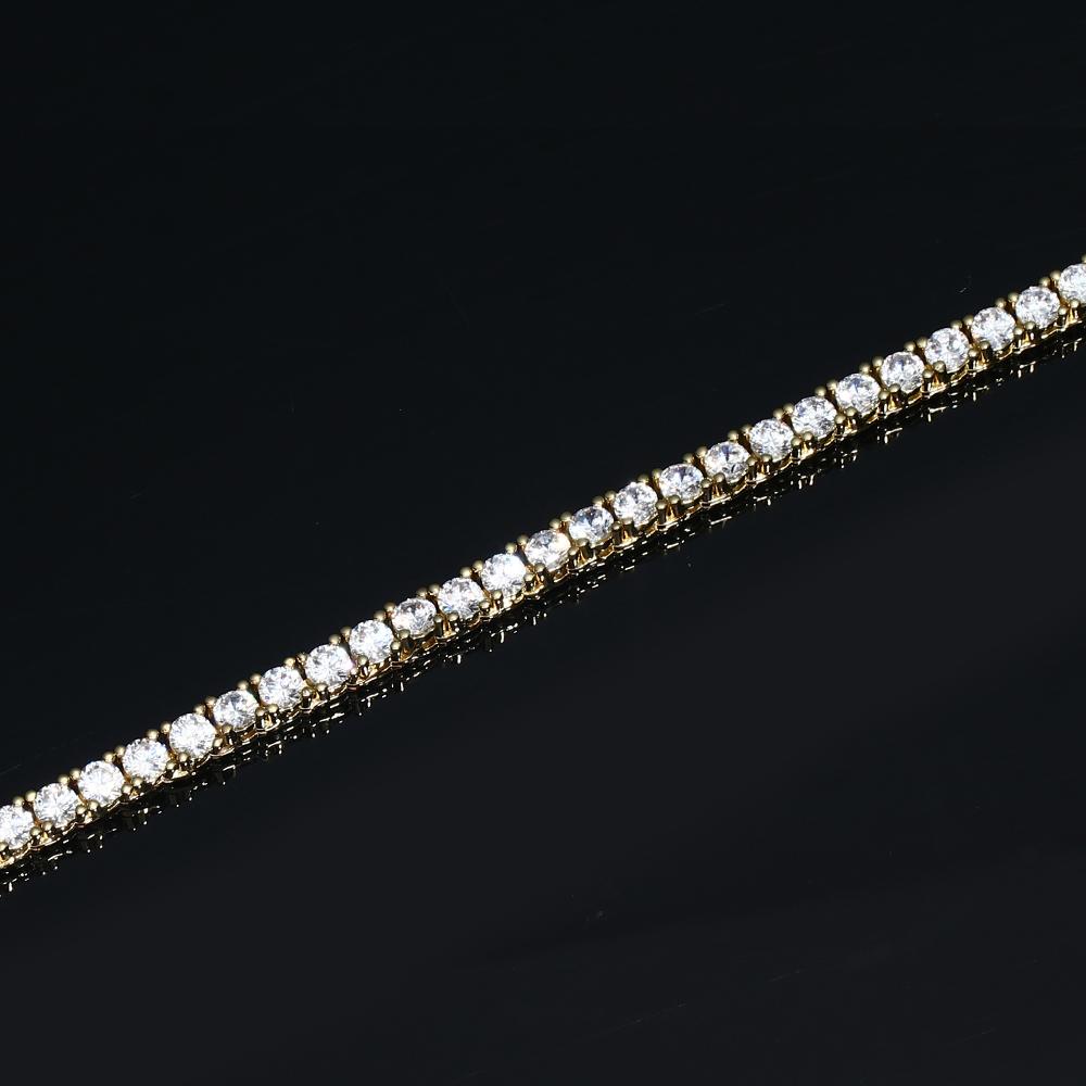 4MM  Gold Plated Tennis Bracelet