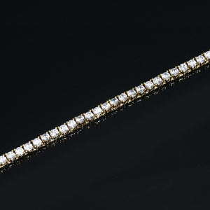 4MM  Gold Plated Tennis Bracelet