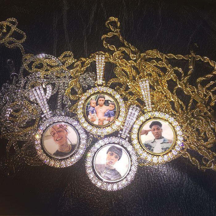 Double Sided Rotating Custom Photo Pendant Thegoldlinks