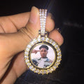 Double Sided Rotating Custom Photo Pendant Thegoldlinks