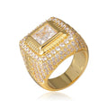 14K Gold Square Ring Thegoldlinks