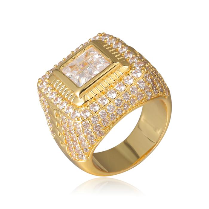 14K Gold Square Ring Thegoldlinks