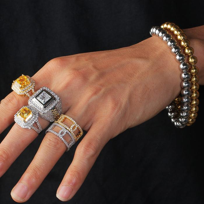 14K Gold Square Ring