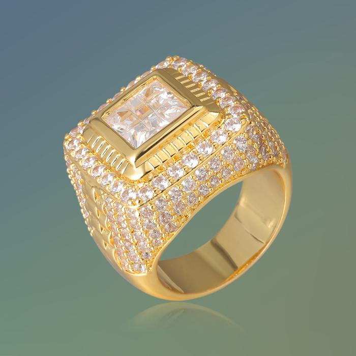 14K Gold Square Ring