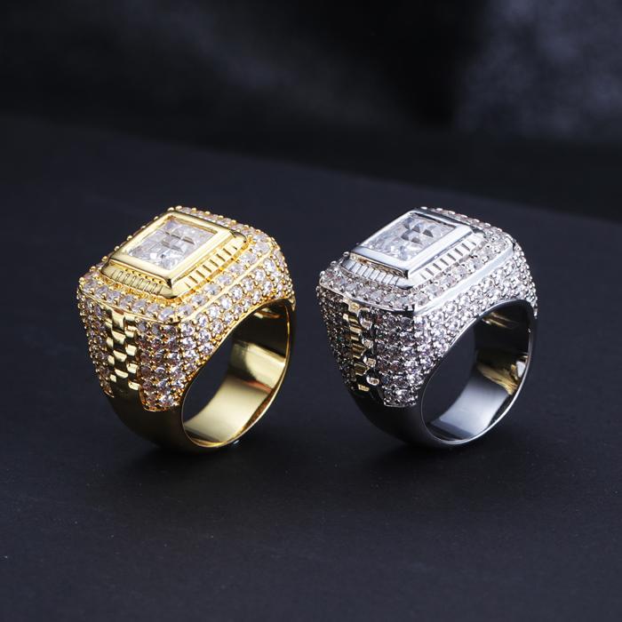 14K Gold Square Ring