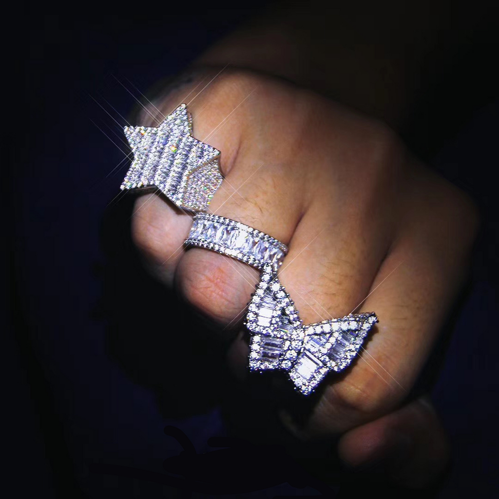 White Gold Butterfly Ring