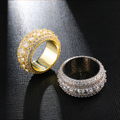 White Gold Iced Out Spinning Ring Thegoldlinks