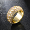 18K Gold Iced Out Spinning Ring Thegoldlinks